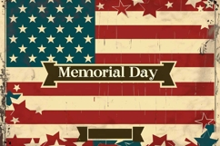 Memorial Day for American Flag Backdrop Product Image 1