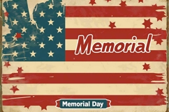 Memorial Day for American Flag Backdrop Product Image 1