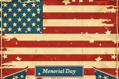 Memorial Day for American Flag Backdrop Product Image 1