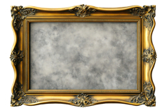 Golden picture frame PNG Product Image 1