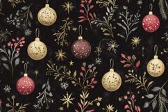Xmas New Year&#039;s Pattern with Balls Product Image 1