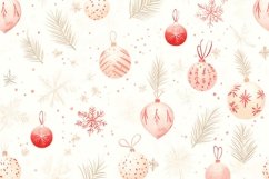 Digital Paper with Xmas Balls Product Image 1