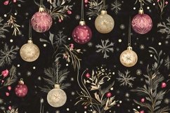 Christmas digital Pattern with ball Product Image 1
