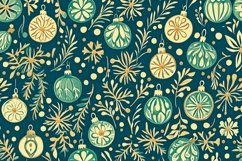 Christmas digital Pattern with ball Product Image 1