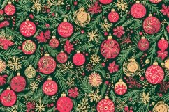 Digital Paper with Xmas Balls Product Image 1