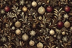 Xmas New Year&#039;s Pattern with Balls Product Image 1