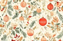 Xmas New Year&#039;s Pattern with Balls Product Image 1