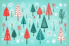 Christmas Pattern with Trees Product Image 1