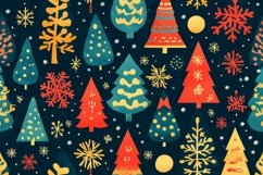 Christmas Pattern with Trees Product Image 1
