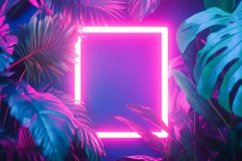 Neon Fluorescent Light square Frame Product Image 1