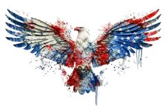 American Eagle Flag Patriotic 4th of July PNG Product Image 1