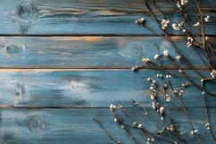 easter wooden planks flat lay Product Image 1