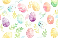 Watercolor Easter Digital Paper Background Product Image 1
