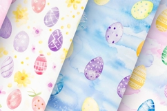 Easter eggs watercolour background Product Image 1