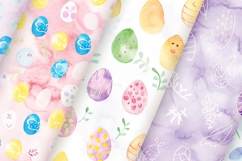 Watercolor Easter Digital Paper Product Image 1