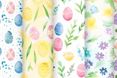 Easter eggs watercolour background Product Image 1