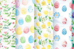 Watercolor Easter Digital Paper Product Image 1