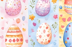 Watercolor Easter Digital Paper Product Image 1