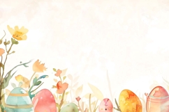 Spring Watercolor Easter Background Product Image 1