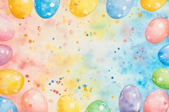 Easter Watercolour Eggs Frame Product Image 1