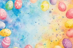 Easter Watercolour Eggs Frame Product Image 1