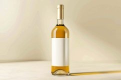 Empty Wine bottle mockup with white label Product Image 1