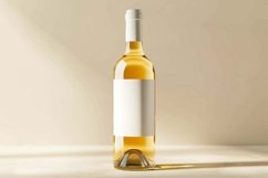 Empty Wine bottle mockup with white label Product Image 1