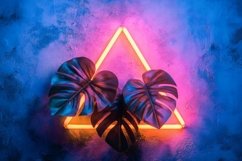 Triangle Frame in Neon Fluorescent Light Product Image 1
