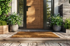 Front Door mat mockup to the house Product Image 1