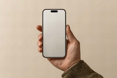 mobile phone mockup in hand Product Image 1