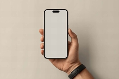 mobile phone mockup in hand Product Image 1