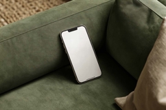 Blank Mobile Phone Display in Modern Interior Product Image 1