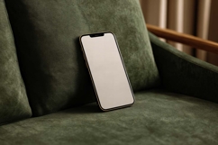 Blank Mobile Phone Display in Modern Interior Product Image 1