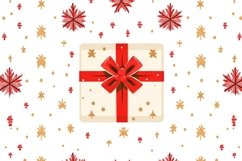New Year Digital Paper with Xmas Presents Product Image 1