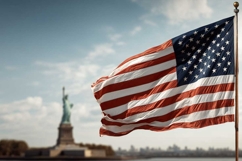 American flag on Independence Day 4th of July Product Image 1