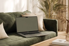 laptop mockup in the living room Product Image 1