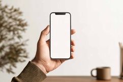 mobile phone mockup in hand Product Image 1