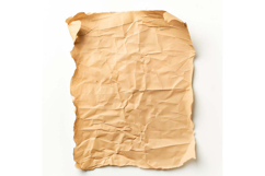 old Sheet of paper on a white background. Product Image 1