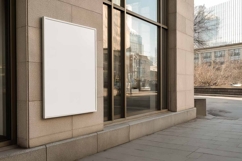 Blank White Poster Outside Product Image 1