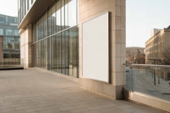 Blank White Poster billboard Outside Product Image 1