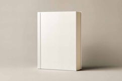 White book cover mockup minimalistic Product Image 1