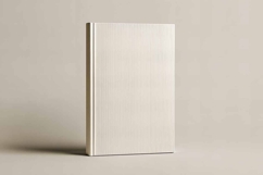 White book cover mockup minimalistic Product Image 1