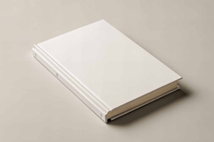 White book cover mockup minimalistic Product Image 1