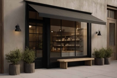 glass office storefront mockup Product Image 1