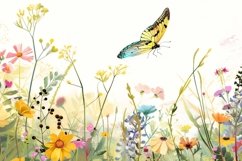 Wild Flowers Butterflies and Dragonfly Product Image 1