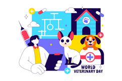 10 World Veterinary Day Illustration Product Image 4