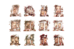 Romantic Valentine Shop Clipart Set Product Image 3