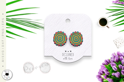 Boho Floral Earrings Laser Cut SVG Product Image 3