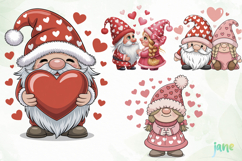 Valentine Gnome Clipart Product Image 1