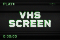 VHS Screen Text Effect Product Image 1